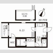 スカイキャッスルⅡの間取り画像