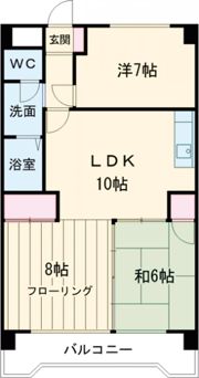 カルチャー八竜の間取り画像
