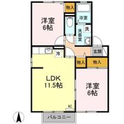 ロイヤルキャステージ Bの間取り画像