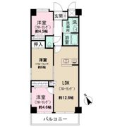 フラッツ芝間の間取り画像