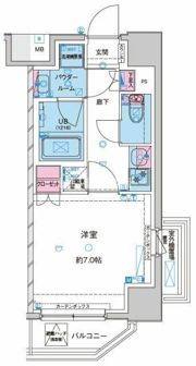 GENOVIA花月総持寺の間取り画像