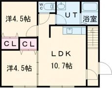 アスティ久根別の間取り画像