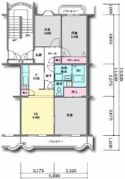 マンション南斗の間取り画像