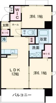 クレド桜橋の間取り画像