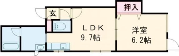 Pearl Court K（パールコートK）の間取り画像