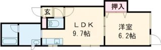 Pearl Court K（パールコートK）の間取り画像