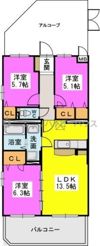 エルブコートの間取り画像