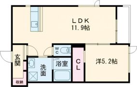 クレール六番館の間取り画像