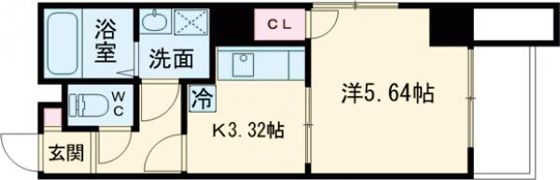 グラッチェ目覚の間取り画像