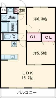 サンフェイス松代の間取り画像