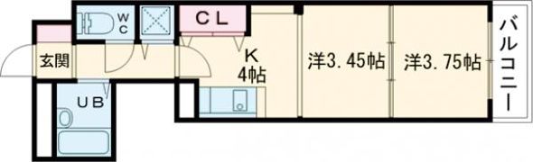 SPLASH WESTの間取り画像