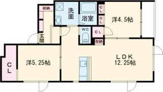 クレール六番館の間取り画像