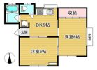 コーポ木蓮Ⅱの間取り画像