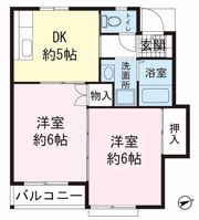 メゾン来光Bの間取り画像