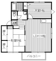 グランデージュ渡辺Cの間取り画像