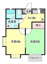 ガーデンヒルズAの間取り画像