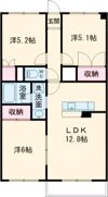 ハイム桔梗Ⅰの間取り画像