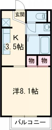 ミカーサ日永の間取り画像