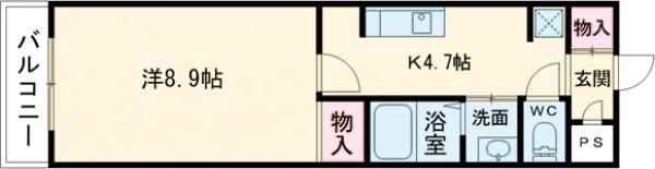 パトリア芦屋の間取り画像