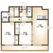 カーネ米山の間取り画像