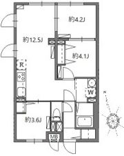 ソラシアレジデンス学芸大学Ⅱの間取り画像