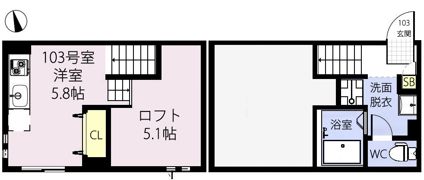 RIZEST MK柏の間取り画像