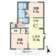 サザンコートDの間取り画像