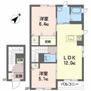シャーメゾン楢山Aの間取り画像