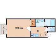 スカイハーツ新田の間取り画像