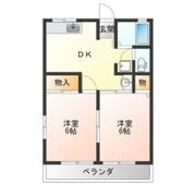 ドミールB棟の間取り画像