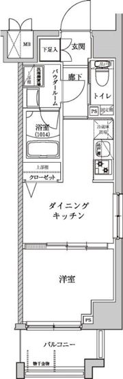 パティーナ十条DUOの間取り画像