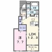 昭和町築地新居アパート（028375101）の間取り画像