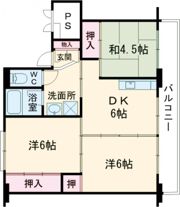 ビレッジハウス燕2号棟の間取り画像