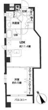 カスタリア新富町Ⅳの間取り画像
