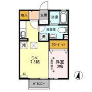 セジュールグランモア Aの間取り画像