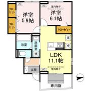 オリエンタルドエル Ⅰの間取り画像
