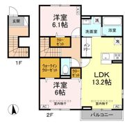 オリエンタルドエル Ⅱの間取り画像