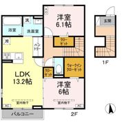 オリエンタルドエル Ⅱの間取り画像