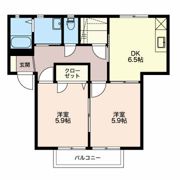 ハッピーハウス Aの間取り画像