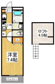 メープル東大泉2の間取り画像