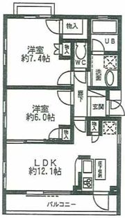 サンクステージ梶ヶ谷の間取り画像