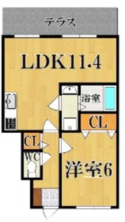 フォンターナ若葉の間取り画像