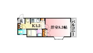 レジデンス折出の間取り画像