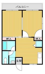 東部マンションの間取り画像