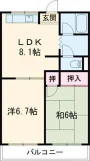 サニータウン B棟の間取り画像