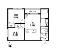 ミア流山の間取り画像