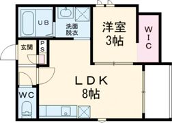 R-smart W 熊大病院の間取り画像