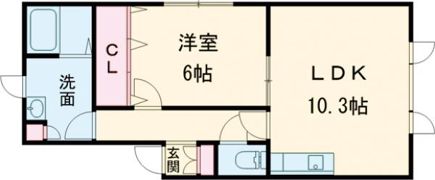 ユニゾン宮前の間取り画像
