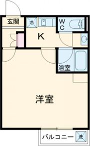 西マンションの間取り画像