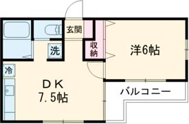 カーサ浜田の間取り画像